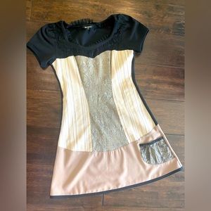 Kollontai mini dress with separate slip